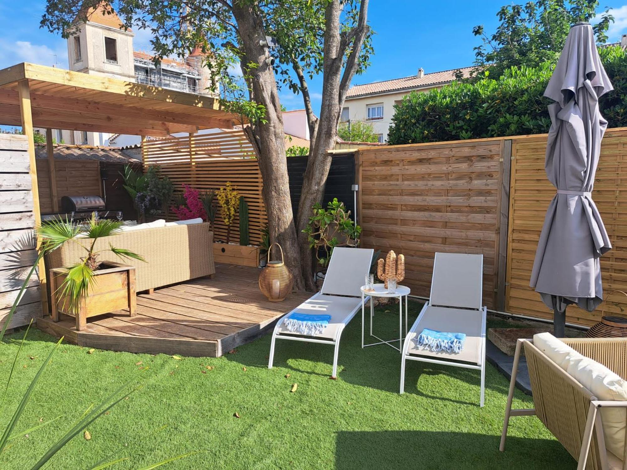Magnifique Appartement 2 Chambres Avec 50 M2 De Jardin Privatif La Crau Dış mekan fotoğraf